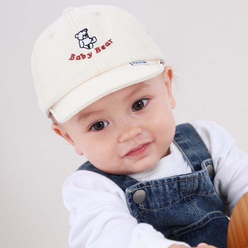 2023. aasta kevadine uus tikitud karupoiste ja tüdrukute vabaaja stiilis pehme äärega ühevärviline pesapallimüts beebi päikesemüts