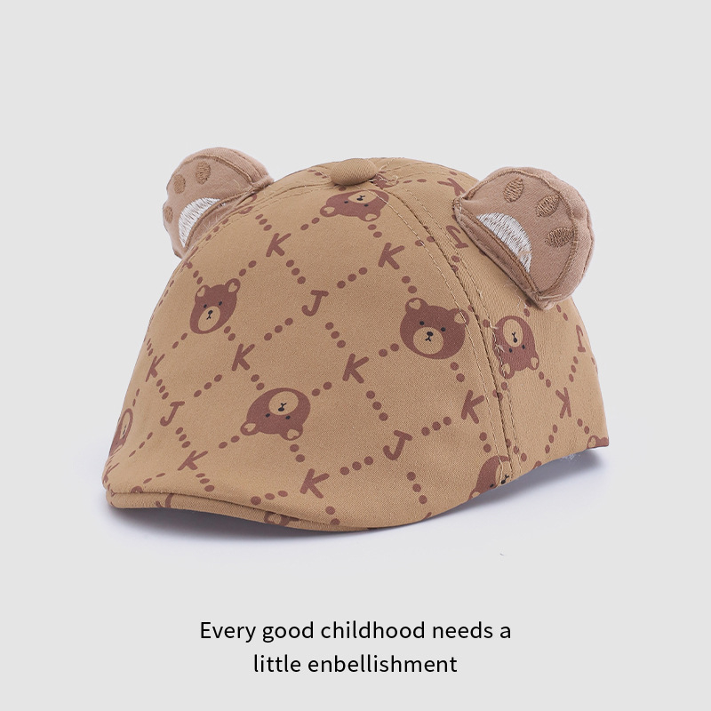 Kūdikių kepurė pavasariui ir rudeniui, nauja miela kūdikio kepurė priekinei daliai, super mielos beretės nuo saulės, madingos berniukams ir mergaitėms