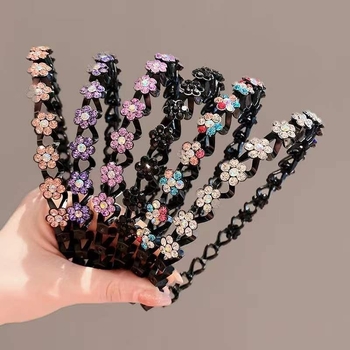 Κορδέλα μαλλιών με στρας για γυναίκες με ψηλό στέμμα, μοντέρνο νέο εργαλείο styling μαλλιών 2022 για αδέσποτα μαλλιά, κορδέλα για φουρκέτες πλύσης προσώπου