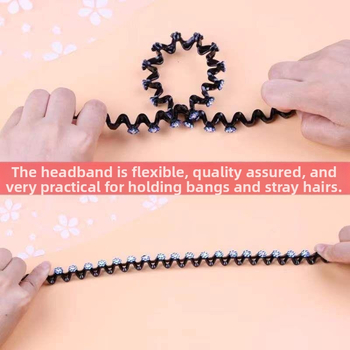 Κορδέλα μαλλιών με στρας για γυναίκες με ψηλό στέμμα, μοντέρνο νέο εργαλείο styling μαλλιών 2022 για αδέσποτα μαλλιά, κορδέλα για φουρκέτες πλύσης προσώπου