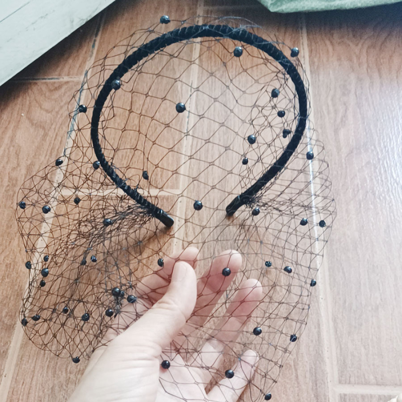 Europietiški ir amerikietiški retro stiliaus šydo, šydo, tinklelio plaukų lankeliai, vestuviniai aksesuarai, vakarėlių galvos apdangalai, tarptautiniai populiarūs plaukų aksesuarai.