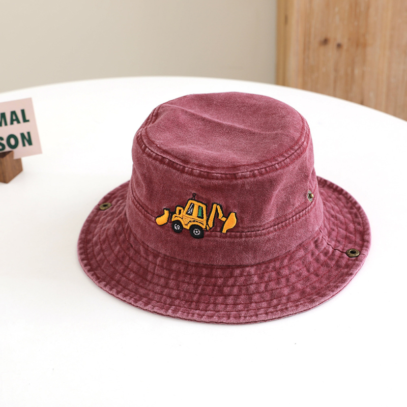 Laste kalamehe müts kevadel ja sügisel armas laste multifilmi ekskavaatori pesulapiga päikesesirm päikesemüts hulgimüügist