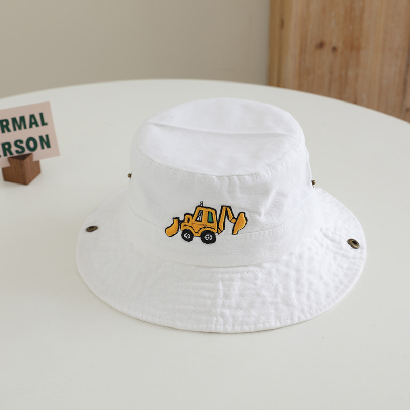 Laste kalamehe müts kevadel ja sügisel armas laste multifilmi ekskavaatori pesulapiga päikesesirm päikesemüts hulgimüügist