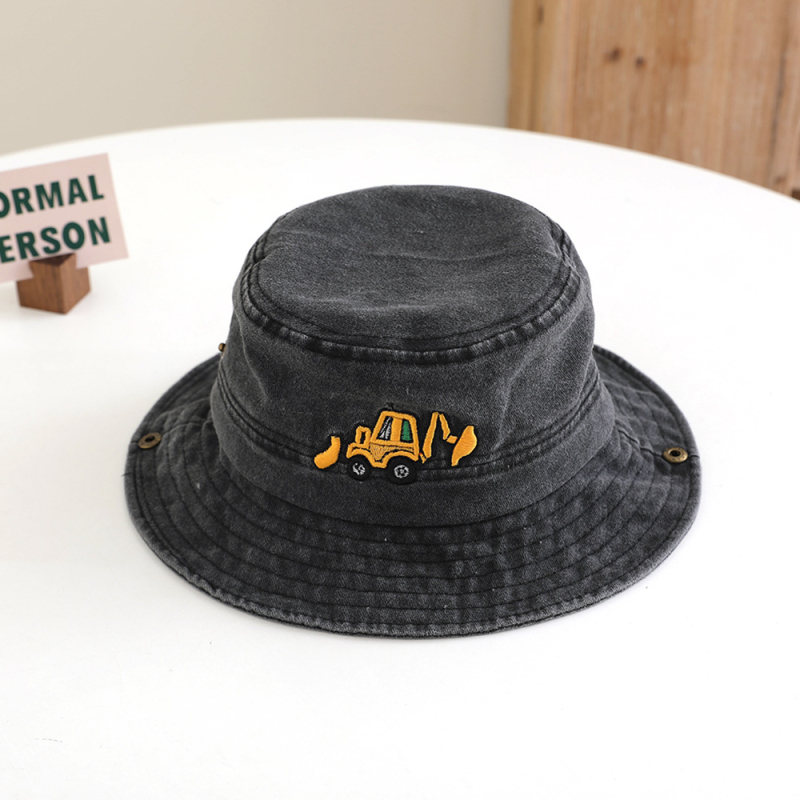 Laste kalamehe müts kevadel ja sügisel armas laste multifilmi ekskavaatori pesulapiga päikesesirm päikesemüts hulgimüügist