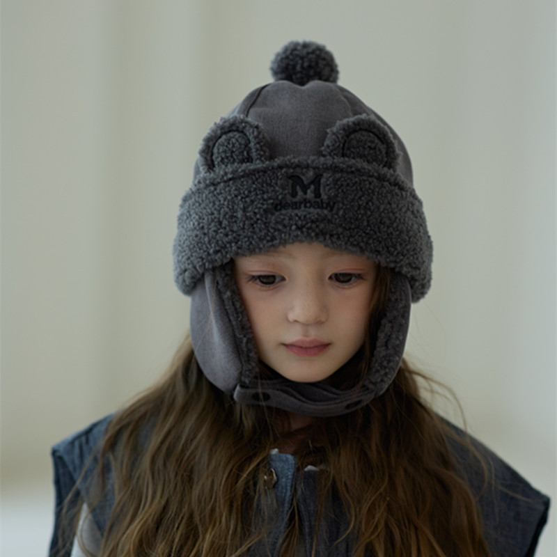 Sügise ja talve laste müts poistele Lei Feng müts plush soe müts tüdrukutele beebi paksendatud talvine kõrvakaitsemüts