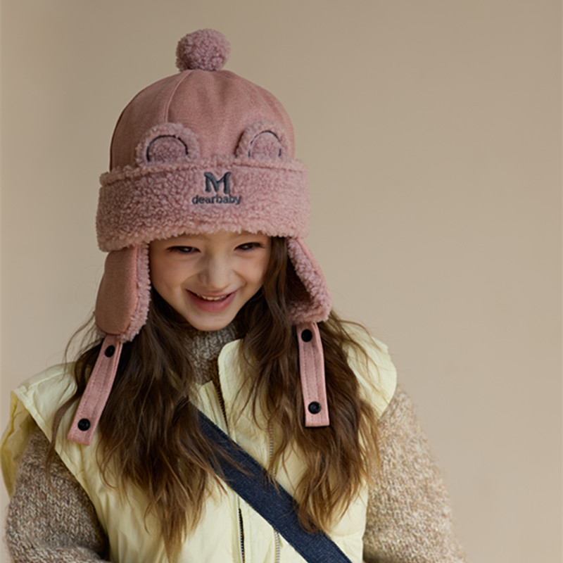 Sügise ja talve laste müts poistele Lei Feng müts plush soe müts tüdrukutele beebi paksendatud talvine kõrvakaitsemüts