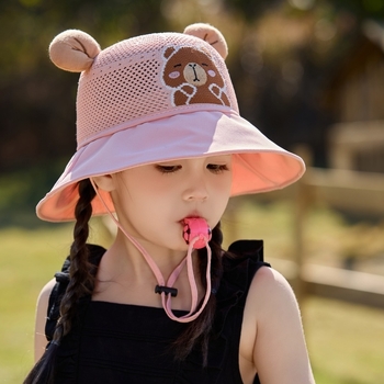 Laste päikesekaitsekreemiga müts, väike kollane müts, suvine ultraviolettkiirgusevastane beebivõrgust suur karniisvarjuga kalamehemüts poistele ja tüdrukutele