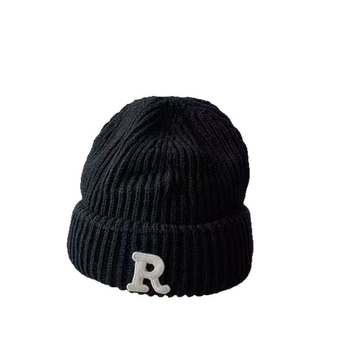 Őszi és téli újdonságok gyerekeknek, meleg sapkák fiúknak és lányoknak, vastag kötött sapkák, stílusos baba sapkák, téli kötött sapkák