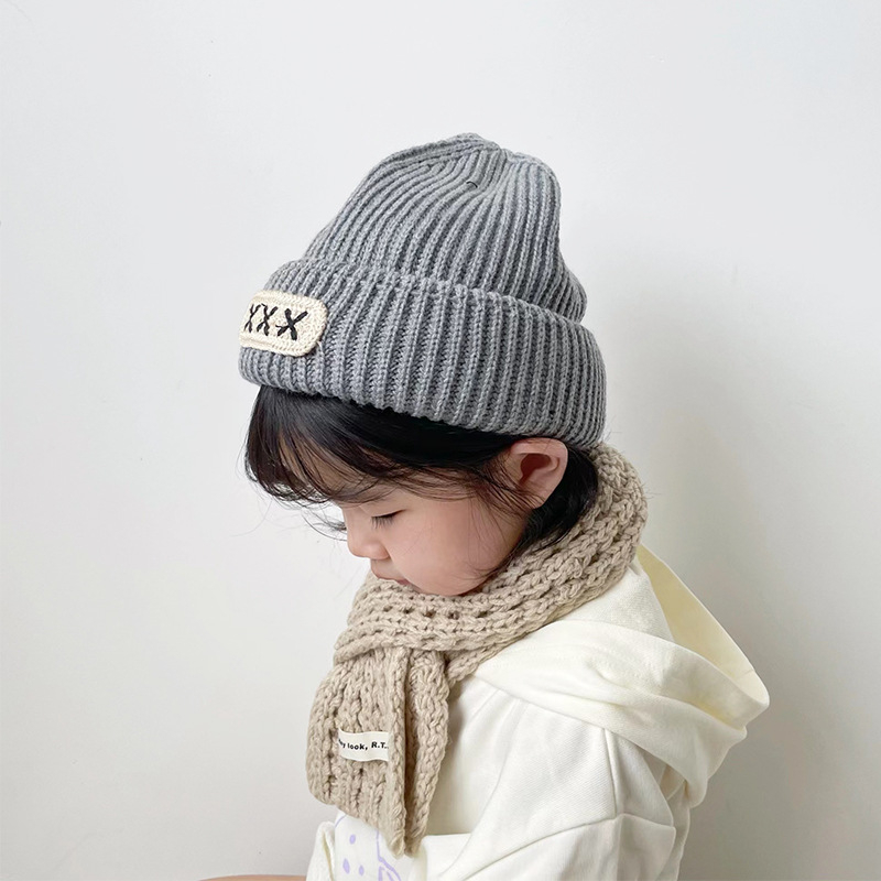 Őszi és téli újdonságok gyerekeknek, meleg sapkák fiúknak és lányoknak, vastag kötött sapkák, stílusos baba sapkák, téli kötött sapkák