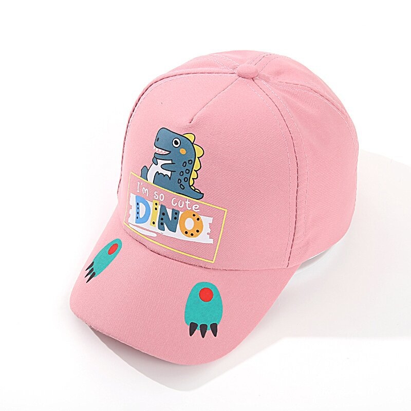 Jarná a jesenná detská čiapka s kresleným dinosaurom, super roztomilá osobnosť, baseballová čiapka pre chlapcov a dievčatá, cestovná slnečná clona, detská čiapka