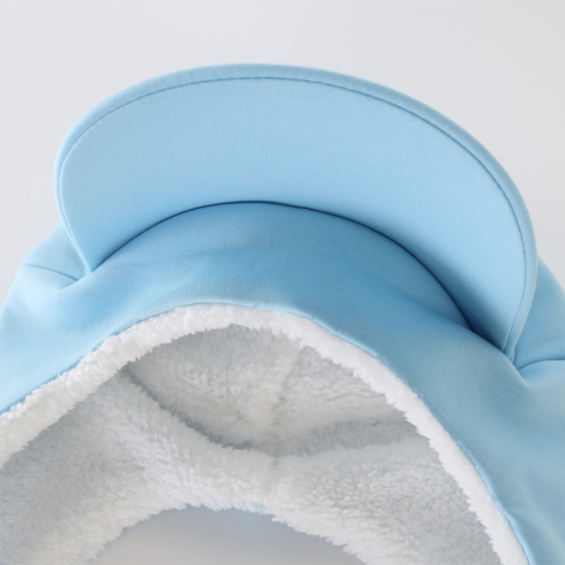 Gyermek téli sapka karimás, meleg karimájú, férfi és női sapka, vastagított nyakvédővel, meleg pulóver sapka, fülvédővel, gyapjúbéléssel ellátott, csúcsos sapka