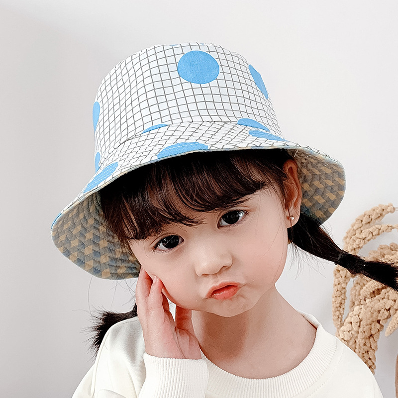 Gyári gyermek kétoldalas halászsapka mintás gyereksapka fiúknak és lányoknak, baba tavaszi és őszi teljes mintás aranyos új mosdósapka