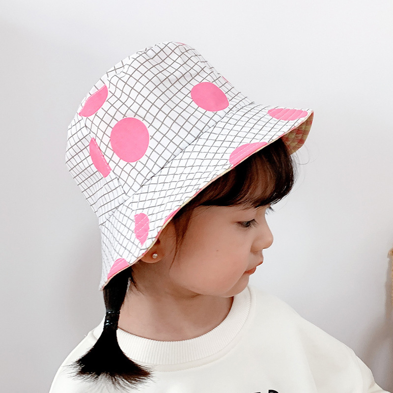Gyári gyermek kétoldalas halászsapka mintás gyereksapka fiúknak és lányoknak, baba tavaszi és őszi teljes mintás aranyos új mosdósapka