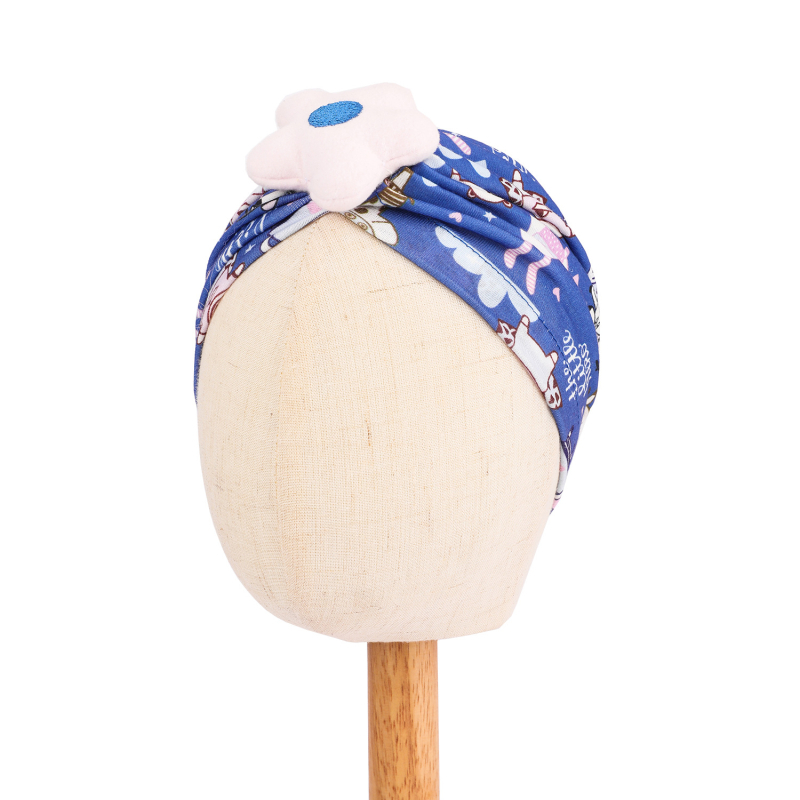 Baba rugalmas pulóver sapka európai és amerikai új baba lélegző virágmintás gyermek fejkendő sapka tavaszi és őszi gumiabroncs sapka