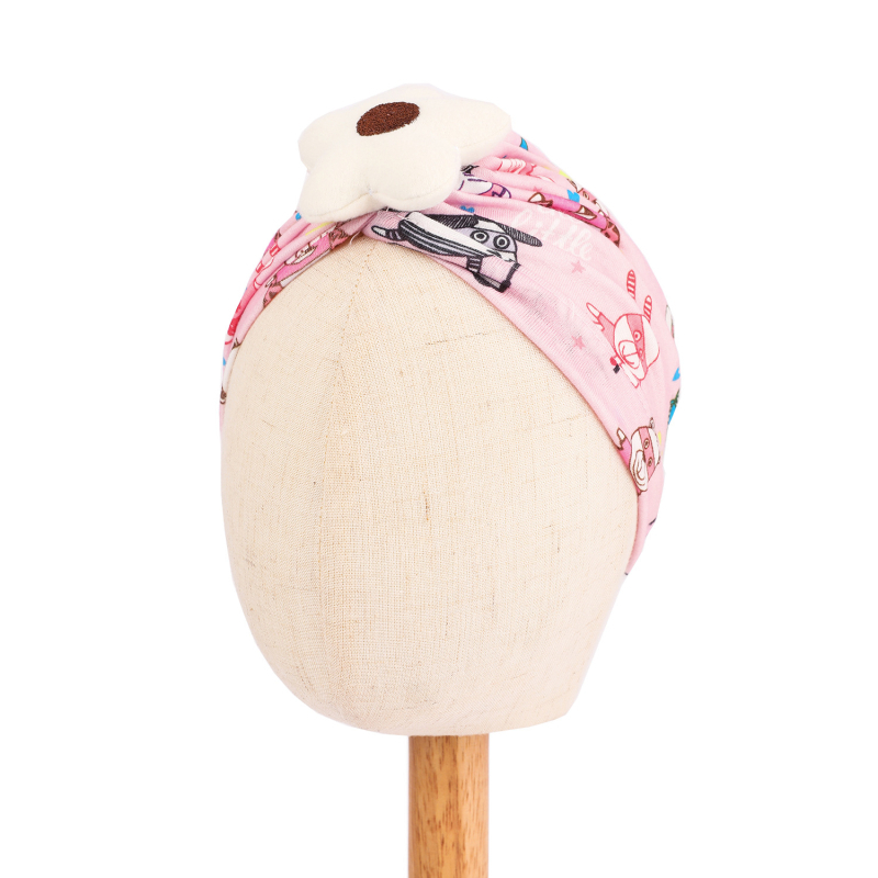 Baba rugalmas pulóver sapka európai és amerikai új baba lélegző virágmintás gyermek fejkendő sapka tavaszi és őszi gumiabroncs sapka