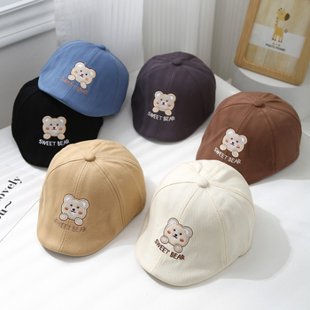 Gyerek barett tavaszi és őszi baba sapka tavaszi és őszi előre sapka sapka fiú napkalap baba sapka