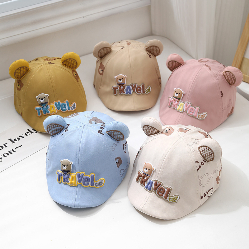 Gyerek barett tavaszi és őszi baba sapka tavaszi és őszi előre sapka sapka fiú napkalap baba sapka