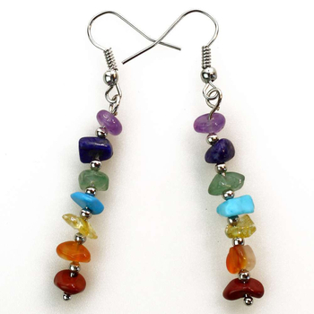 Обеци с аметист, лапис лазули, розови кристални обеци с чакъл, бижута от други страни, Ebay, Amazon, обеци със скъпоценни камъни