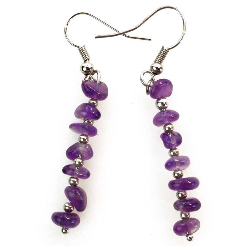 Ametista auskari, lazurīta rozā kristāla grants auskari, pārrobežu rotaslietas, ebay, Amazon auskari, dārgakmeņi