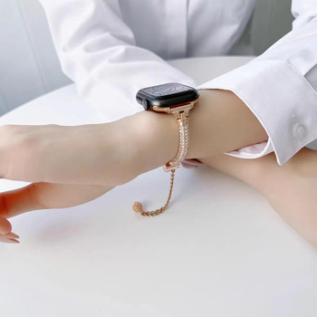 Tinka „Apple Watch“ apyrankei, alkūnės formos žvaigždėto dangaus „I watch 67s8“ 8 kartos „SE“ metaliniam laikrodžio dirželiui