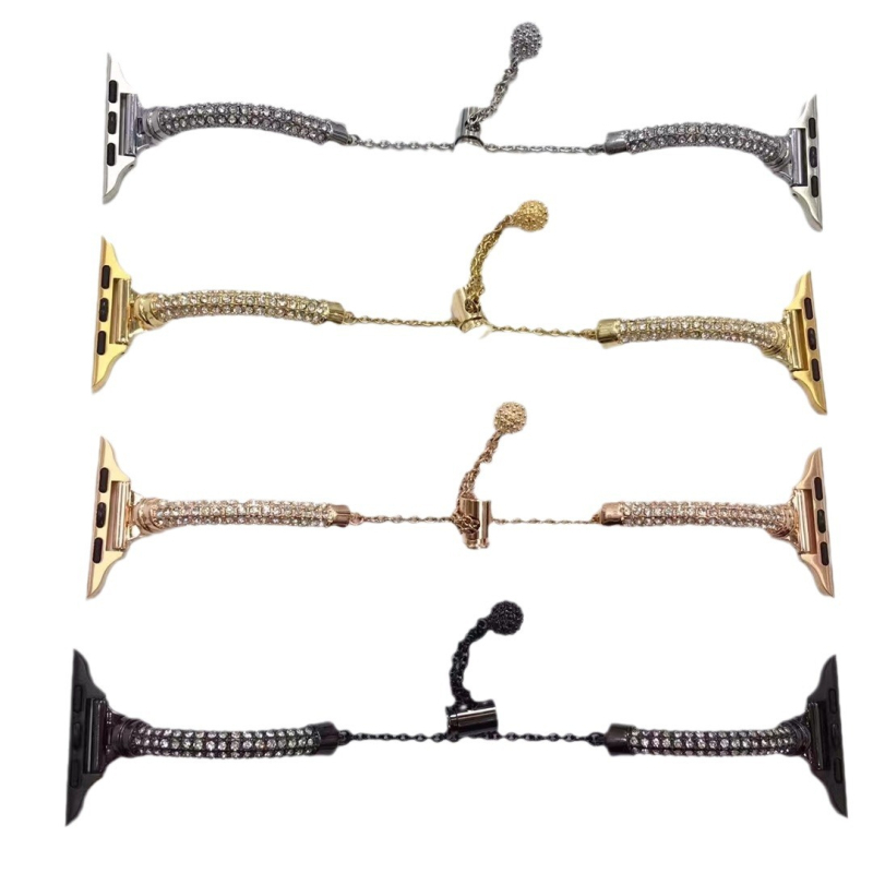 Tinka „Apple Watch“ apyrankei, alkūnės formos žvaigždėto dangaus „I watch 67s8“ 8 kartos „SE“ metaliniam laikrodžio dirželiui