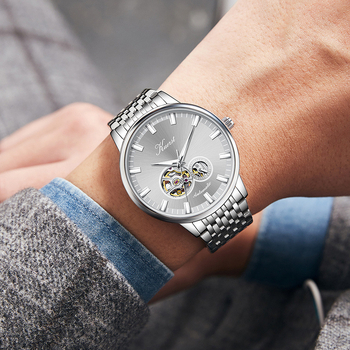 Rūpnīcas tiešā pārdošana Šveices zīmola Coolshington tērauda jostas automātiskais mehāniskais vīriešu pulkstenis ūdensizturīgs pulkstenis tiešraides piegāde