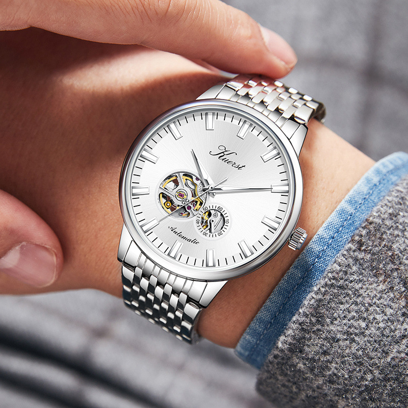 Rūpnīcas tiešā pārdošana Šveices zīmola Coolshington tērauda jostas automātiskais mehāniskais vīriešu pulkstenis ūdensizturīgs pulkstenis tiešraides piegāde