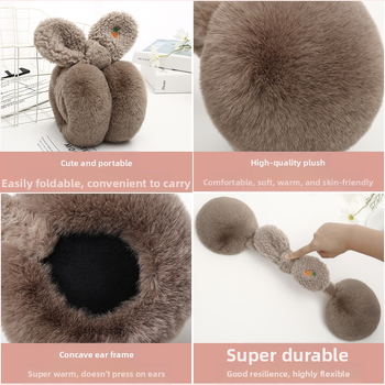 Tehase otseloomulikud soojad kõrvaklapid Naiste vibuga kõrvaklapid Kokkupandavad talvised soojad kõrvaklapid