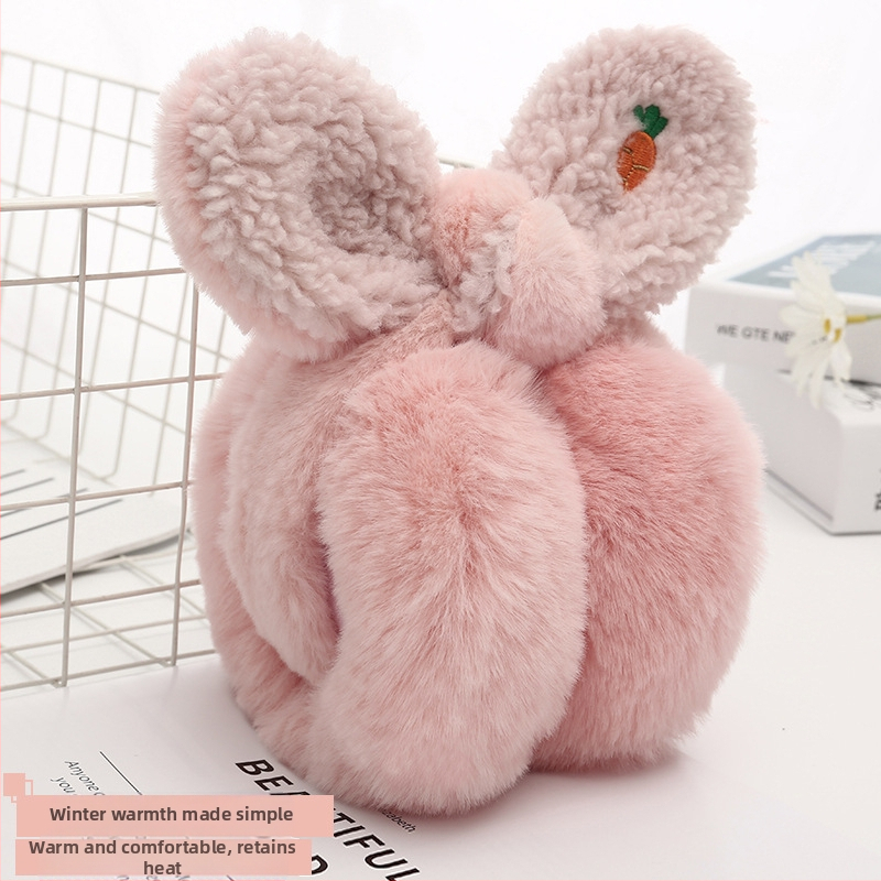 Фабрични директни креативни наушници, топли защитни наушници, дамски наушници с лък, сгъваеми, зимни, топли