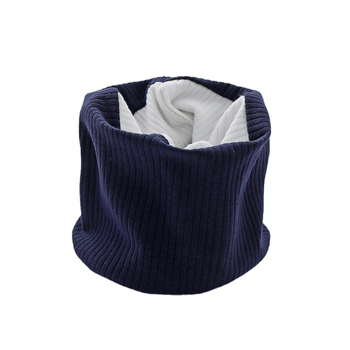 Sügis-talvine riidest sildiga kootud sall, ühevärviline soe pulloverkraega, poistele ja tüdrukutele, lihtne laste kahekihiline kontrastvärvi sall