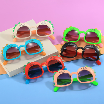 Laste päikeseprillid Beebi armsad väikesed dinosaurusprillid Poisid Lastele Koomiksiprillid Tüdrukutele UV-vastased päikeseprillid