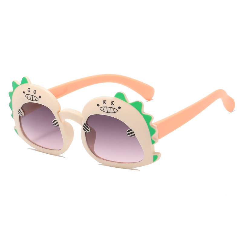 Laste päikeseprillid Beebi armsad väikesed dinosaurusprillid Poisid Lastele Koomiksiprillid Tüdrukutele UV-vastased päikeseprillid