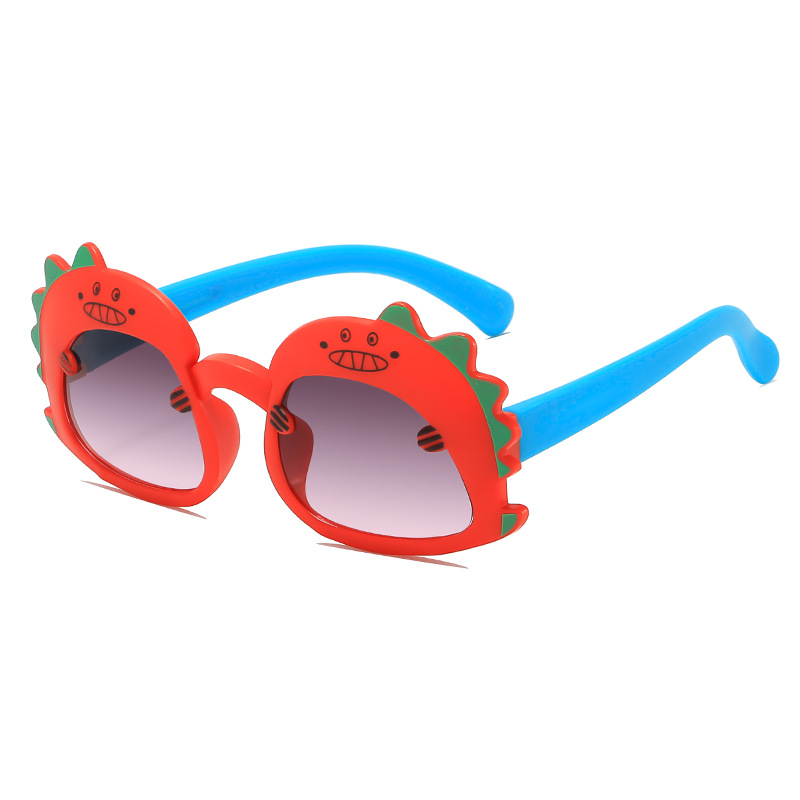 Laste päikeseprillid Beebi armsad väikesed dinosaurusprillid Poisid Lastele Koomiksiprillid Tüdrukutele UV-vastased päikeseprillid