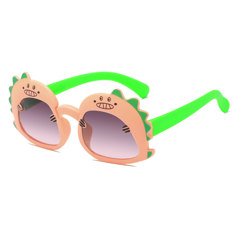 Laste päikeseprillid Beebi armsad väikesed dinosaurusprillid Poisid Lastele Koomiksiprillid Tüdrukutele UV-vastased päikeseprillid