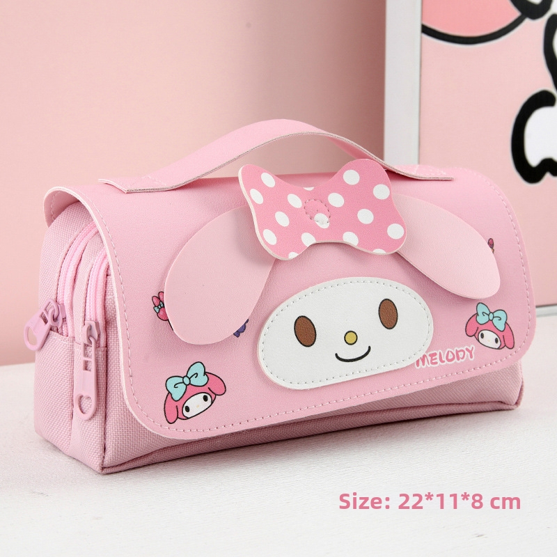 2024. aasta uus alg- ja keskkooliõpilaste pliiatsikott, armas tüdruk, kirjatarvete kott, suure mahutavusega kirjatarvete karp, koomiksikott, hulgimüük