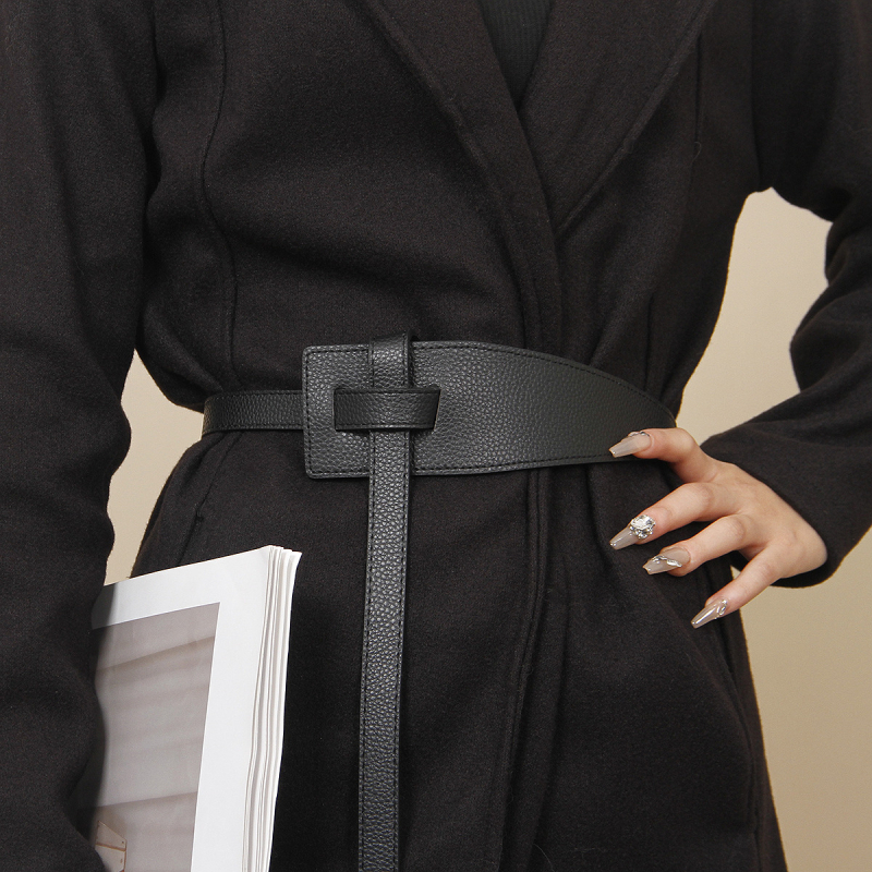 Sandėlyje urmu naujas moteriškas palto diržas paprastas, universalus rištas diržas su juosmeniu, liekninamasis, retro stiliaus juosmens apdangalas