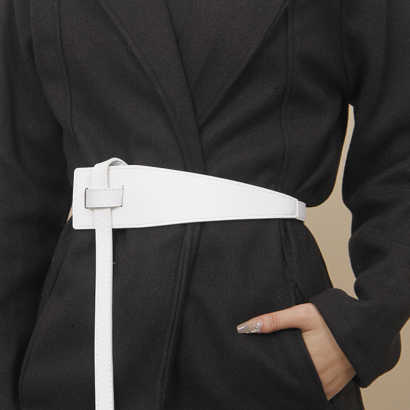 Sandėlyje urmu naujas moteriškas palto diržas paprastas, universalus rištas diržas su juosmeniu, liekninamasis, retro stiliaus juosmens apdangalas