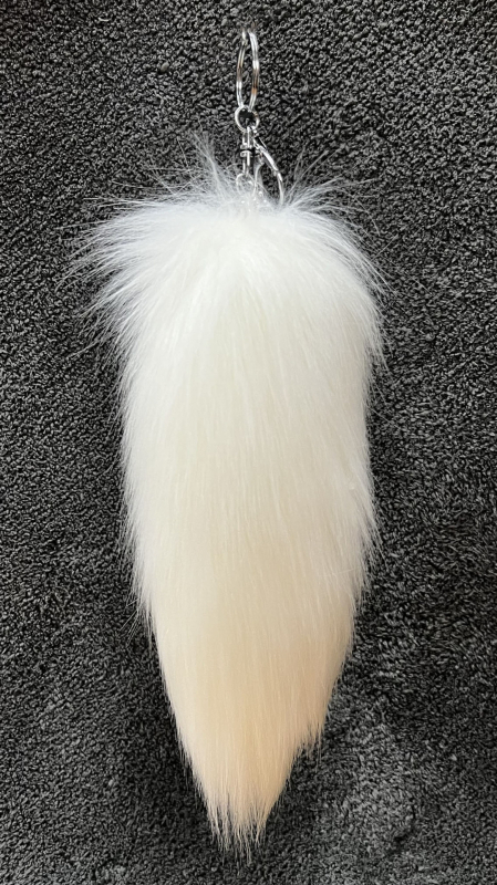 Απομίμηση λύκου με τρίχες αλεπούς, τσάντα κρεμαστή, σχολική τσάντα, κούκλα, κρεμαστή κούκλα κινουμένων σχεδίων, μπρελόκ αυτοκινήτου, κοσμήματα