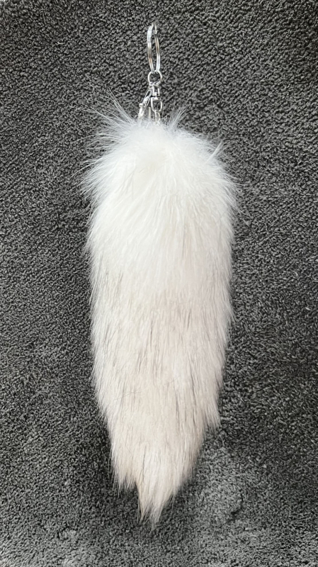 Απομίμηση λύκου με τρίχες αλεπούς, τσάντα κρεμαστή, σχολική τσάντα, κούκλα, κρεμαστή κούκλα κινουμένων σχεδίων, μπρελόκ αυτοκινήτου, κοσμήματα