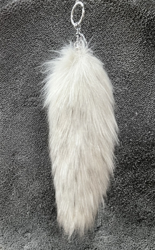 Απομίμηση λύκου με τρίχες αλεπούς, τσάντα κρεμαστή, σχολική τσάντα, κούκλα, κρεμαστή κούκλα κινουμένων σχεδίων, μπρελόκ αυτοκινήτου, κοσμήματα