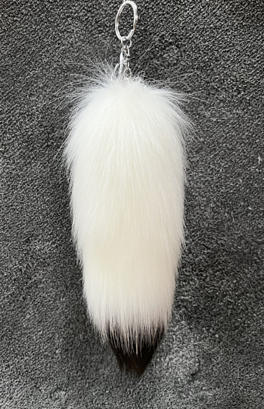 Απομίμηση λύκου με τρίχες αλεπούς, τσάντα κρεμαστή, σχολική τσάντα, κούκλα, κρεμαστή κούκλα κινουμένων σχεδίων, μπρελόκ αυτοκινήτου, κοσμήματα