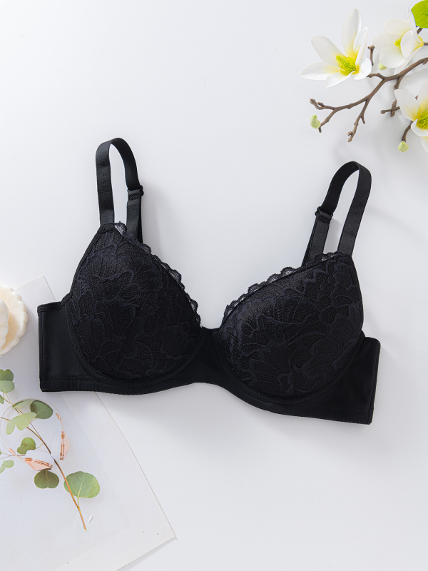 Seksikas traadiga rinnahoidja, hingav ja push-up pitsist naiste aluspesu, otsemüük tehasest, kaunis rinnaümbermõõt ja selg