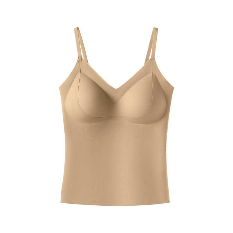 Ühevärviline reguleeritav ilus seljaosa jääsiidist jälgi mittejätkav topp fikseeritud korviga õhuke hingav universaalne alussärk tüdrukutele