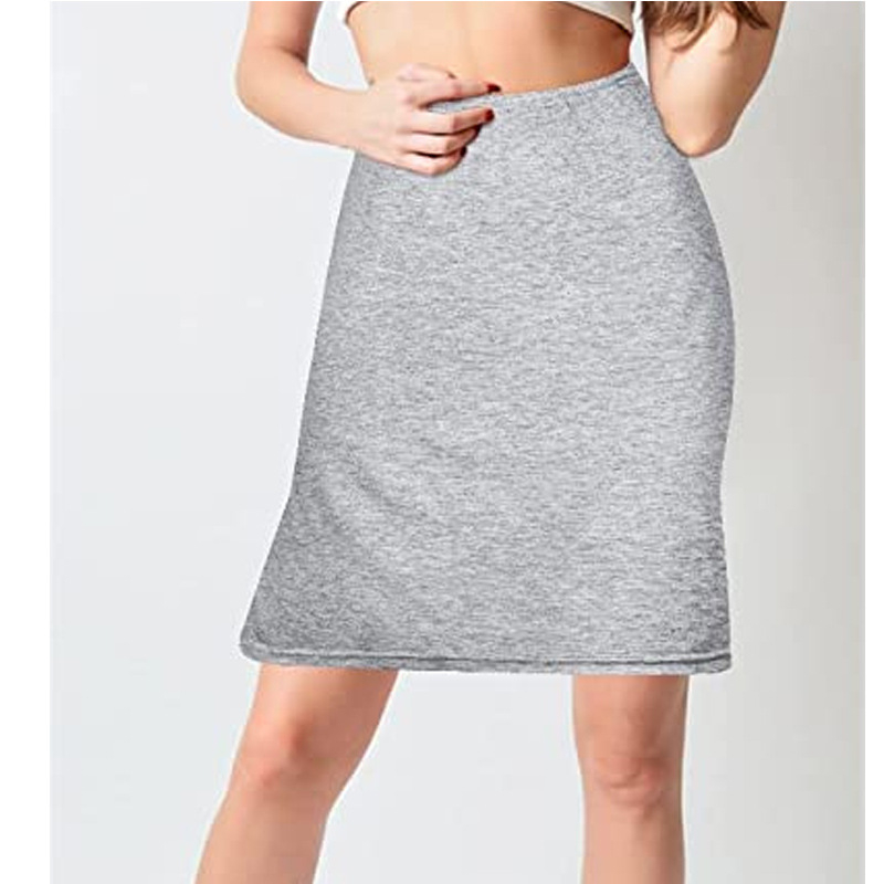 Vanjska trgovina Ljetna nova ženska anti-otjecajuća modalna čipkasta unutarnja podsuknja antistatička suknja srednje duljine velike veličine osnovna suknja