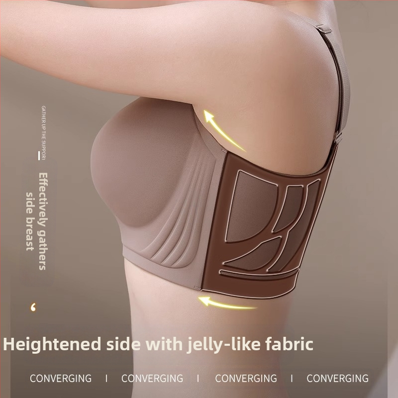 Traceless liela izmēra apakšveļa sievietēm, liela krūšu formas, maza, pilna kausiņa, slaidinoša, pull-up, pret noslīdēšanu, parmezāns