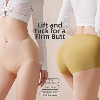 Γυναικεία εσώρουχα μεσαίας-ψηλής μέσης, μονοκόμματα, αντιβακτηριδιακά, βαμβακερά, λεπτές, αναπνεύσιμες, για την ανόρθωση ισχίων στην κοιλιά, χωρίς σημάδια