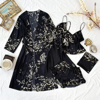 Διασυνοριακά Ρούχα για το Σπίτι στη Μέση Ανατολή Απλές Πιτζάμες Πέντε Τεμαχίων Γυναικεία Νυχτικά Four Seasons Universal Σορτς με Φούστα και Σορτς