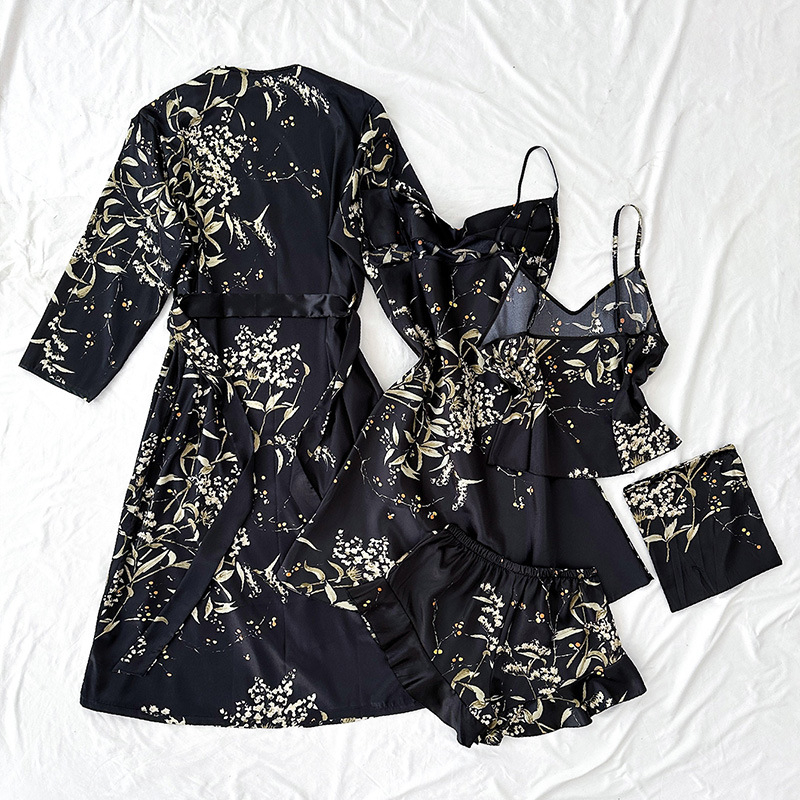 Prekogranična Bliski istok Kućna odjeća Jednostavna pidžama od pet dijelova Ženska univerzalna spavaćica s remenom i kratkim hlačama, odijelo s remenom