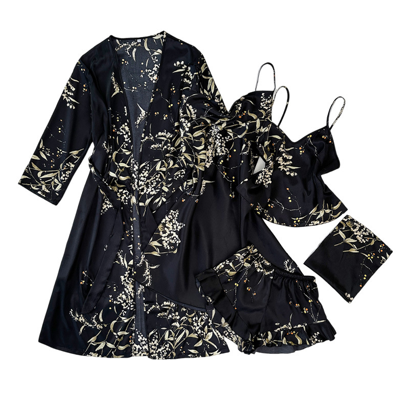 Prekogranična Bliski istok Kućna odjeća Jednostavna pidžama od pet dijelova Ženska univerzalna spavaćica s remenom i kratkim hlačama, odijelo s remenom