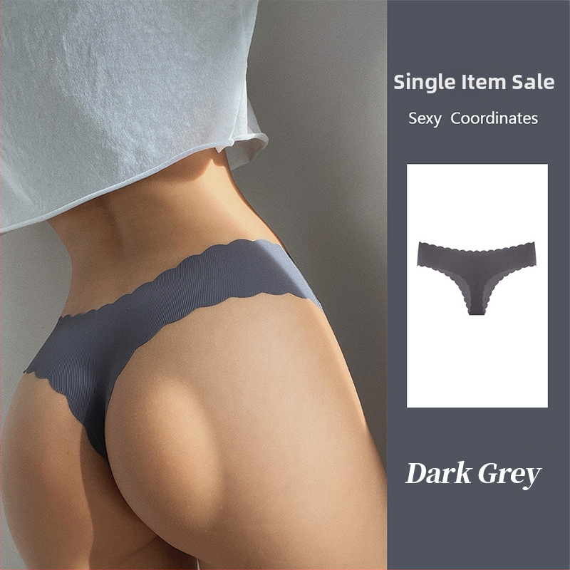 Tume Ευρωπαϊκό Μέγεθος English Mark Ribbed Ice Silk Αδιάβροχο Κυματιστό Άκρο Γυναικείο Μεγάλο Μέγεθος Χαμηλή Μέση Ροδακινί Γλουτό Σέξι